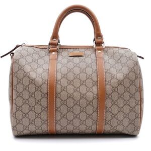Gucci coated canvas boston bag